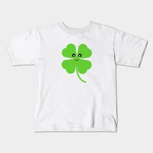 Cute Lucky Shamrock Kids T-Shirt